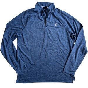 Spyder Blue Lightweight Quarter-Zip jacket